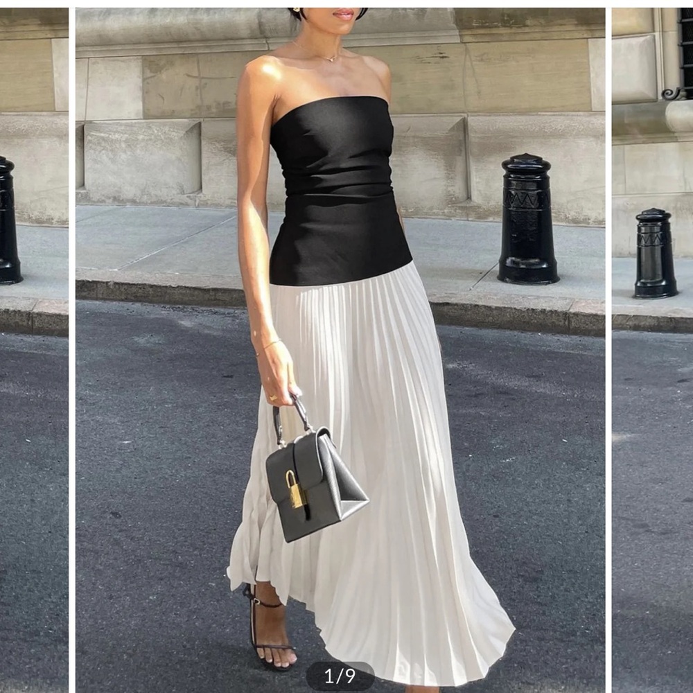 Sleeveless Pleated Long Dress